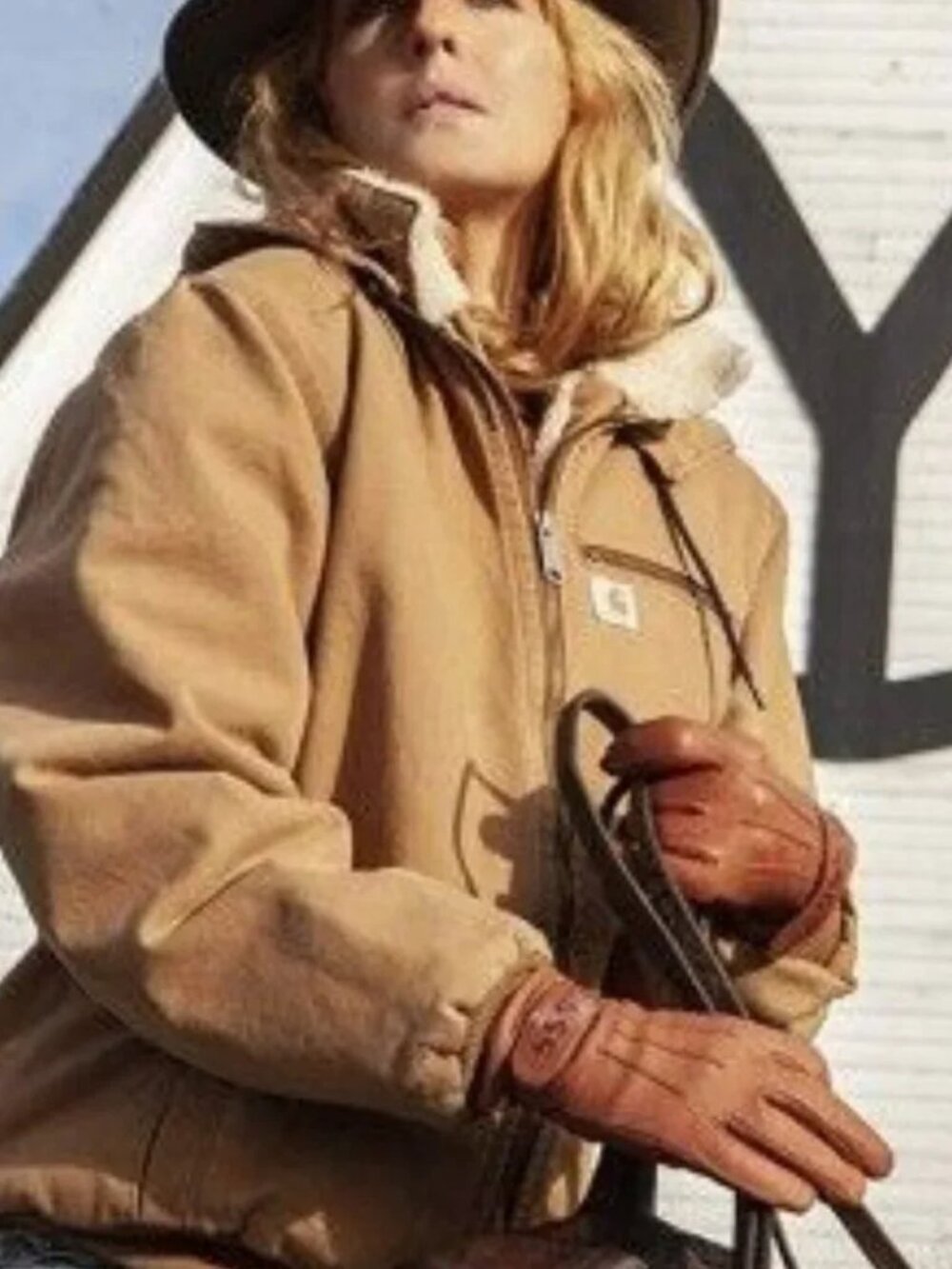 CARHARTT WILDWOOD JACKET 100815-211 Carhartt Brown*sherpa Lined S